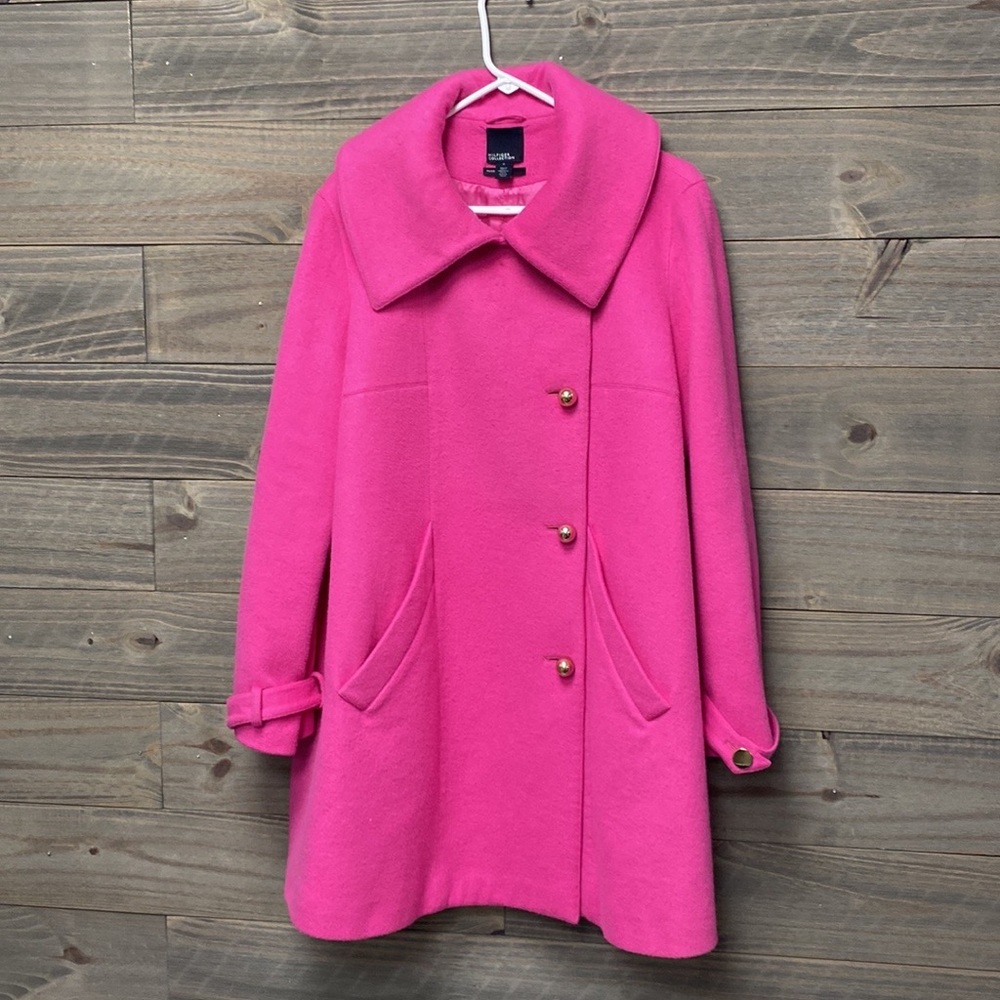 Hilfiger Collection Hot Pink Wool Coat
